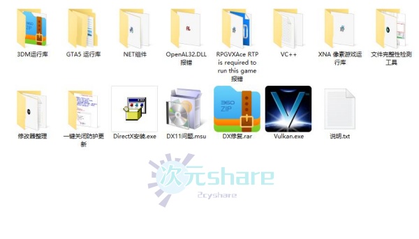 游戏运行库工具合集网盘下载-二次元共享站2cyshare