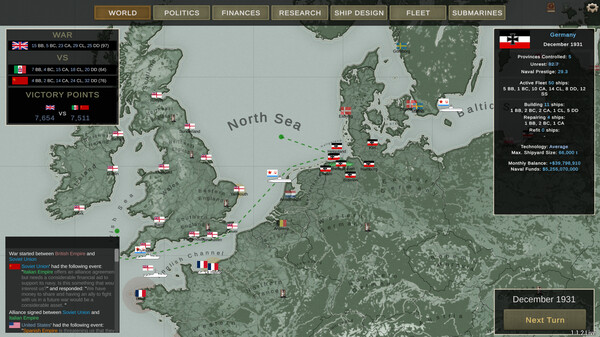 《终极提督：无畏战舰 Ultimate Admiral: Dreadnoughts》v1.7.0.0丨中文版网盘下载-次元share